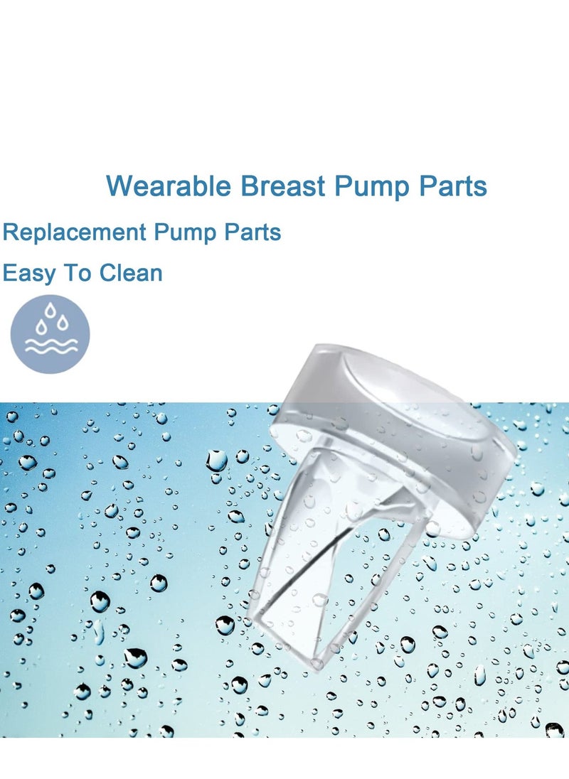 6Pcs Replacement Duckbill Valves, Compatible with TSRETE, CPPSLEE, Momcozy S9/S12 Wearable Breast Pump. Breast Pump Accessories Replacement Parts