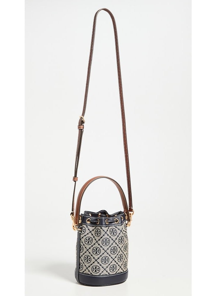 Tory Burch Mini T Monogram Jacquard Bucket Bag