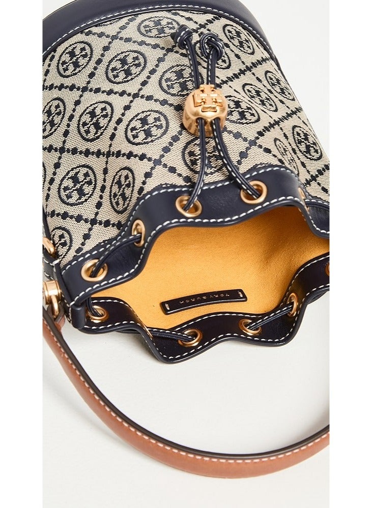 Tory Burch Mini T Monogram Jacquard Bucket Bag