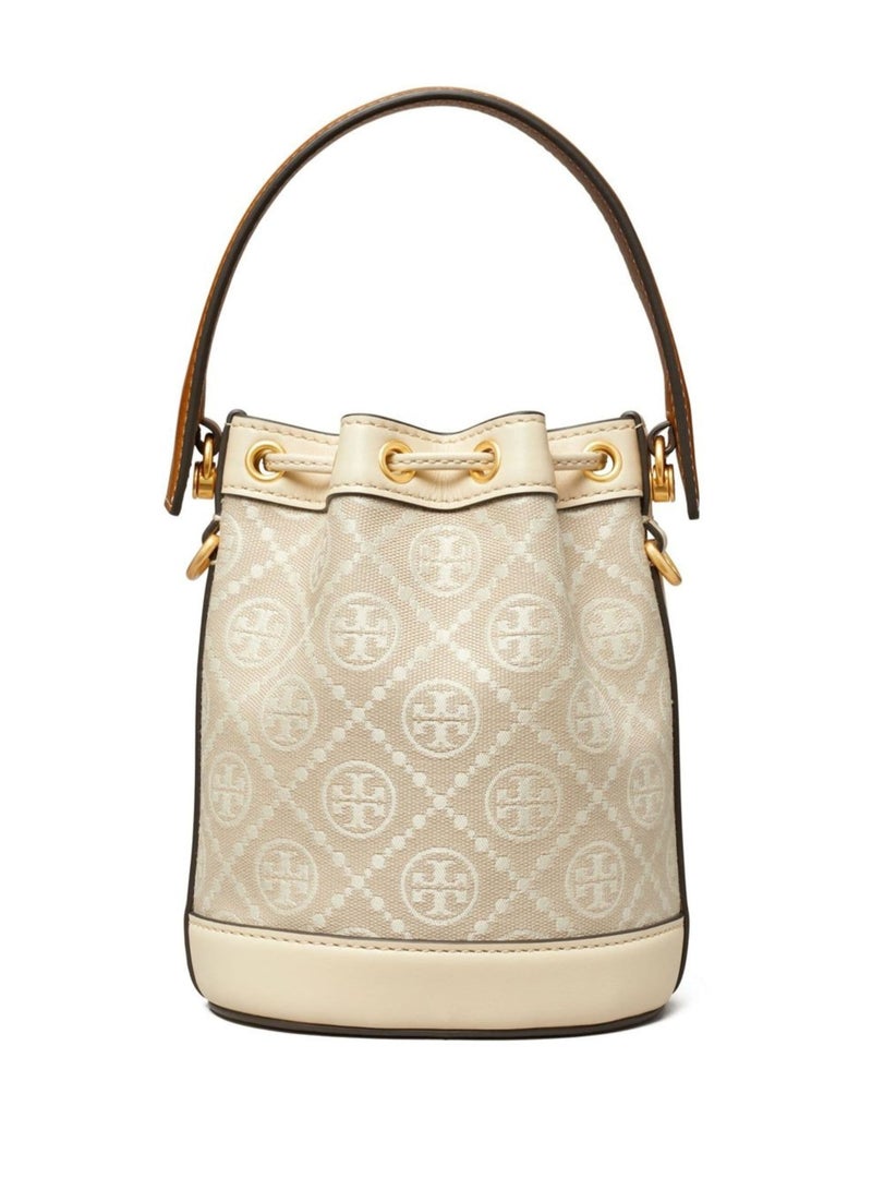 Tory Burch Mini T Monogram Jacquard Bucket Bag