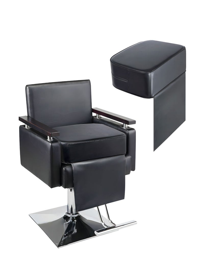 Salon Booster Seat, Leather Barber Cushion Pads for Haircuts, for Beauty Salons, Barbershops, Spas, Home