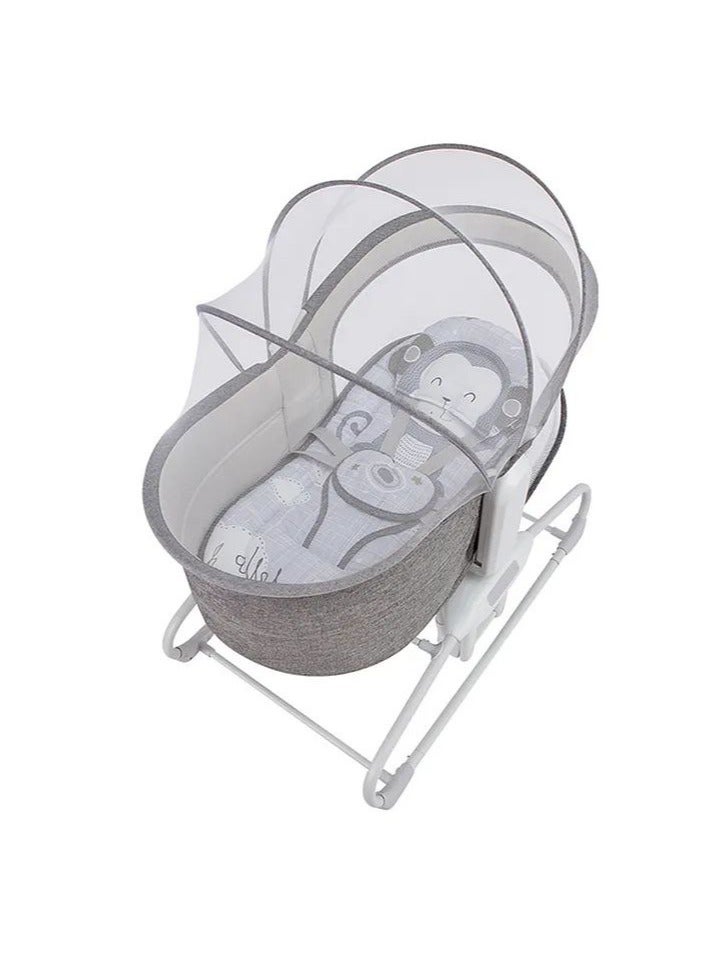 4-in-1 Baby Swing for Infants,Cradle can Rotate 360 ° Adjustable backrest app contro on Your Phone,Detachable Independent Crib