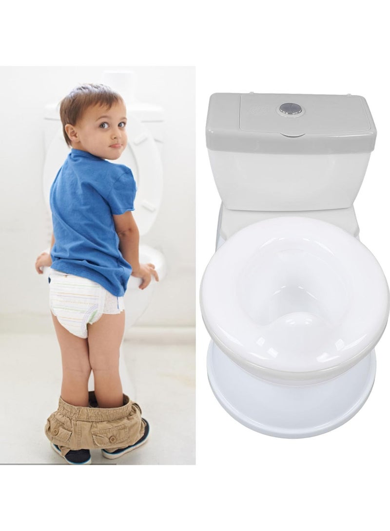 Toilet Training Toilet, Easy Cleaning Simulation, Vivid Discharge Sound, Toilet Seat for Toddlers, Mobile and Safe for Toddlers (Grey)