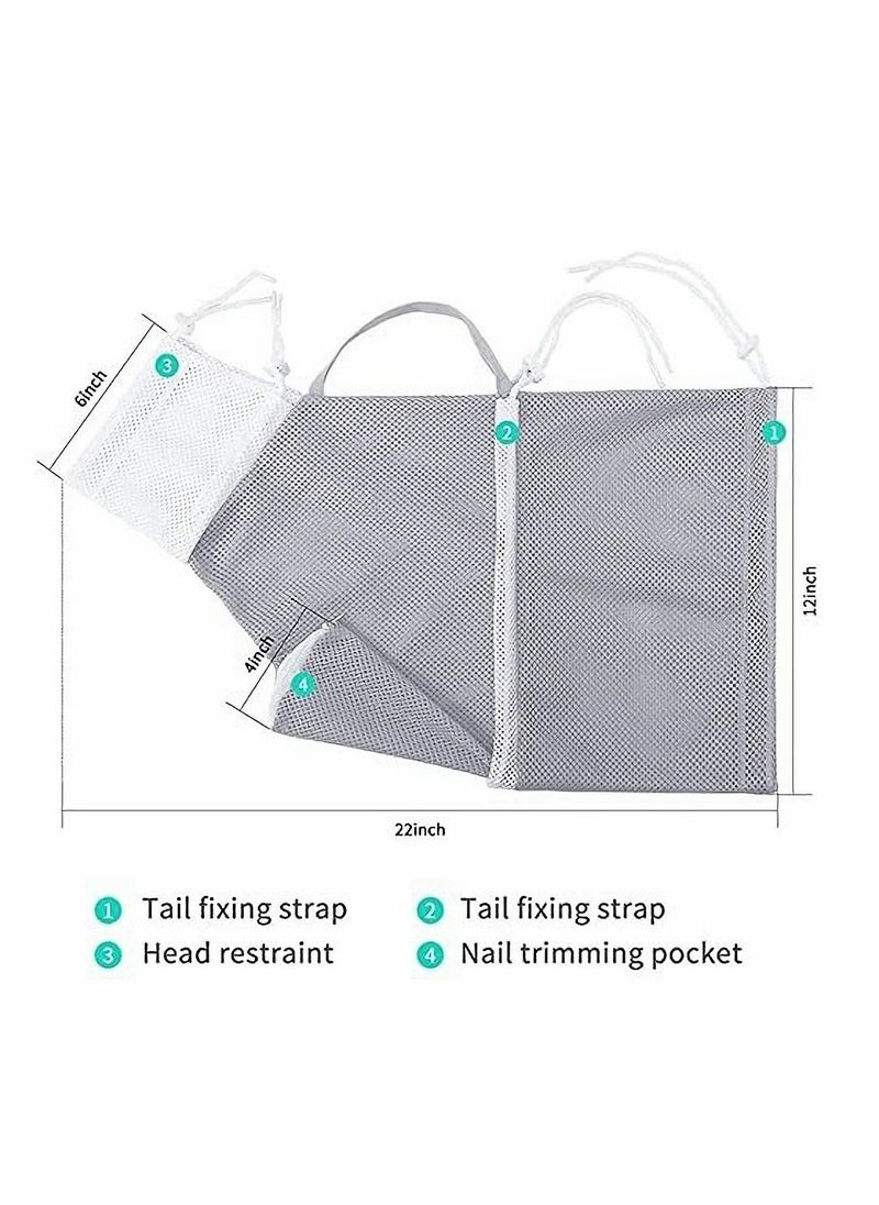 Cat Bathing Bag,Cat Shower Bag Anti-Bite Anti-Scratch,Injecting Examining Nail Trimming,Adjustable Multifunctional Breathable Restraint Cat Bag Restraint