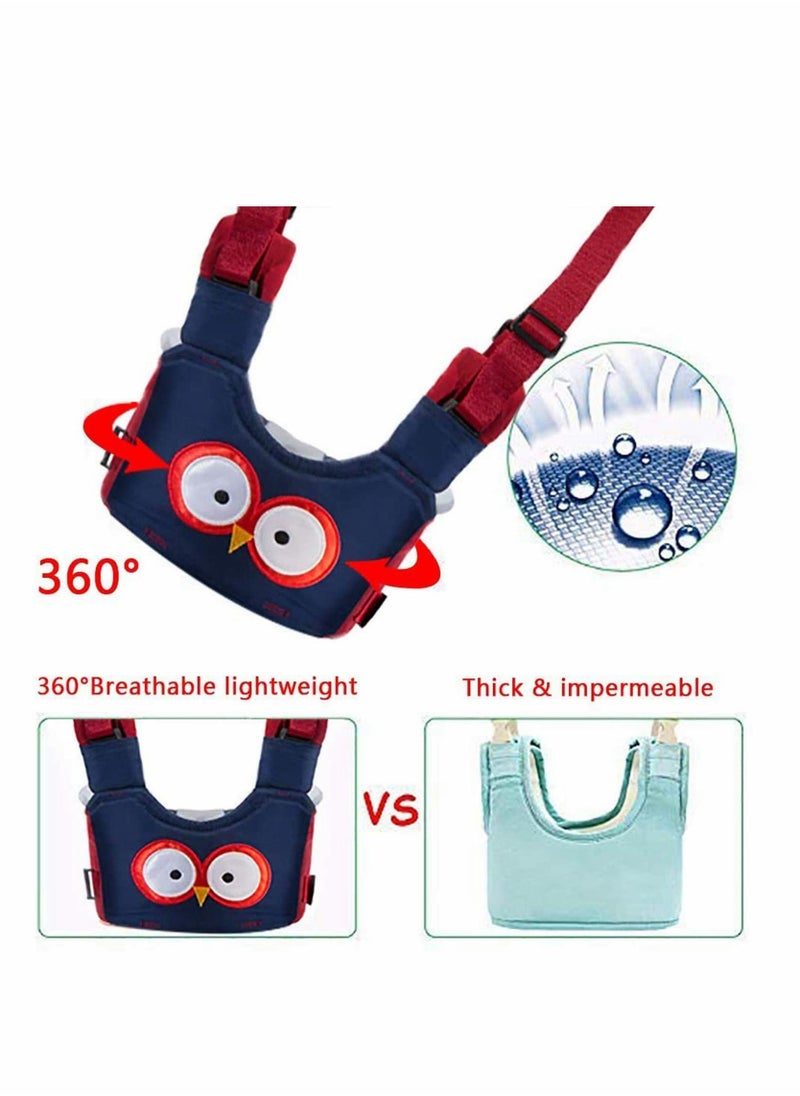 Baby Walker Harness, Baby Walking Assistant Helper Kid Toddler Safe Walking Breathable Safety Belt for Children, Infant, Gift for Baby Shower, Adjustable (Blue)