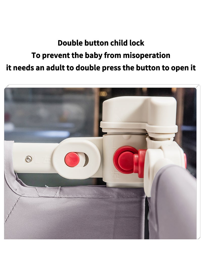 High Tenacity Breathable High Density Anti-collision Cotton Universal Bed Circumference (with Double Button Child Lock)