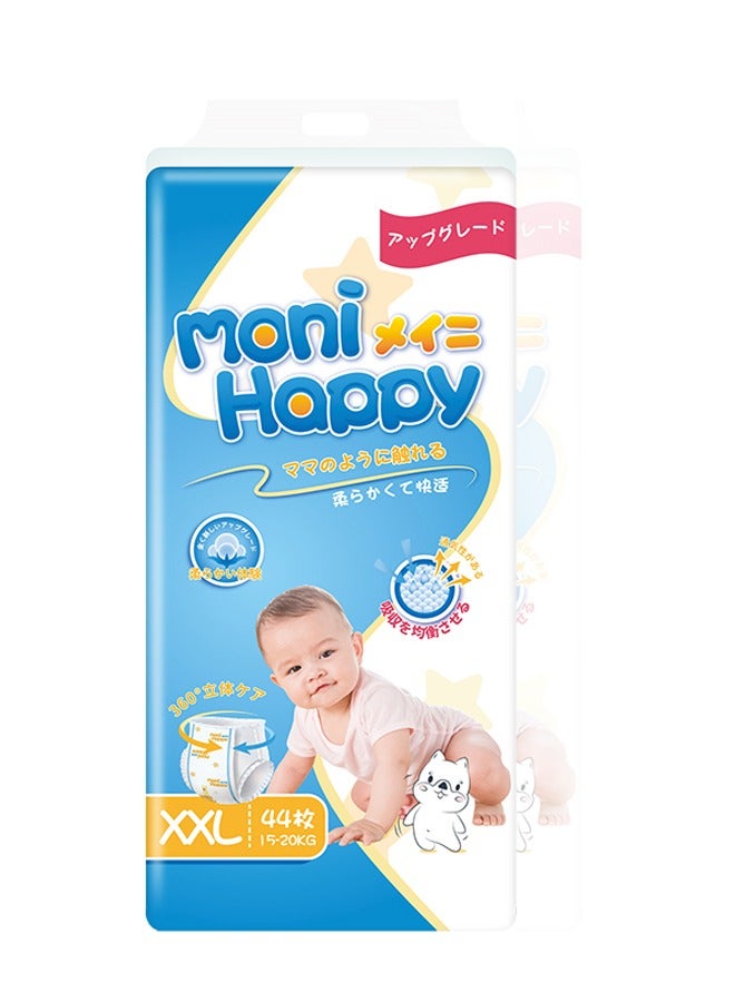 Super soft disposable baby diapers XXL size 44 pieces