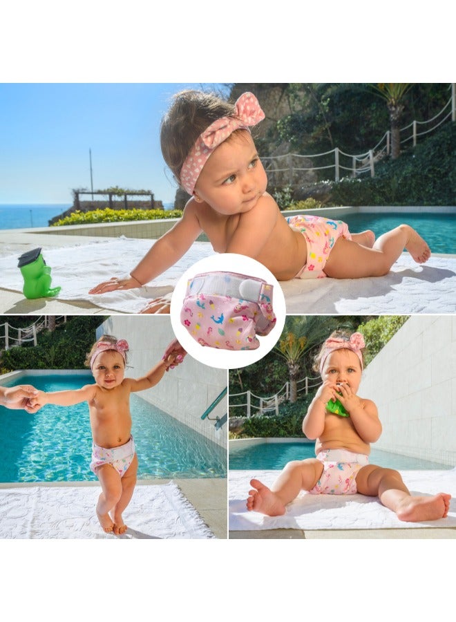 Freds Baby Reusable Pink Swim Diapers (20lb-23lb) a Pool & Beach Essential