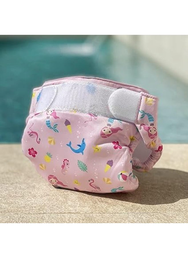 Freds Baby Reusable Pink Swim Diapers (09lb-20lb) a Pool & Beach Essential