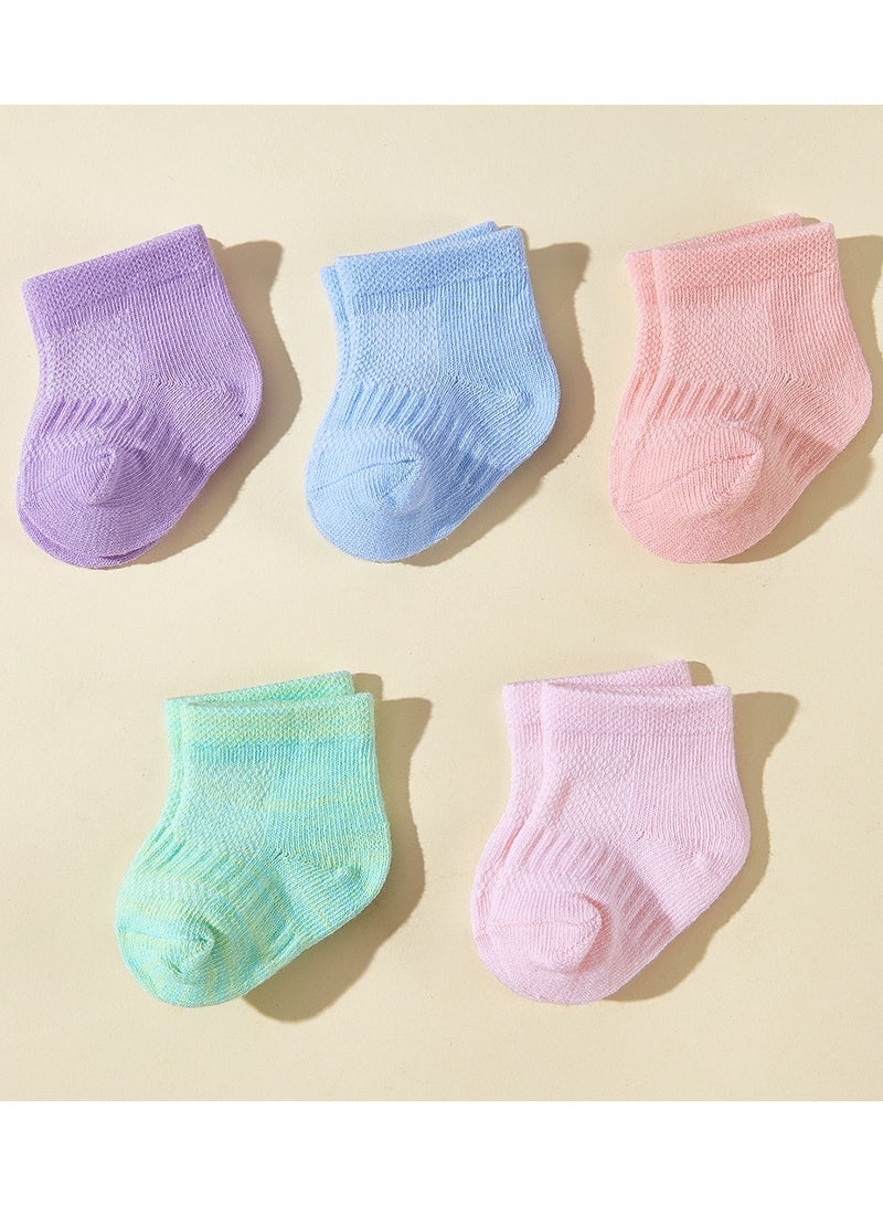 10 Pairs Of Infant And Toddler Four-Season Short Socks And Mid-Tube Socks