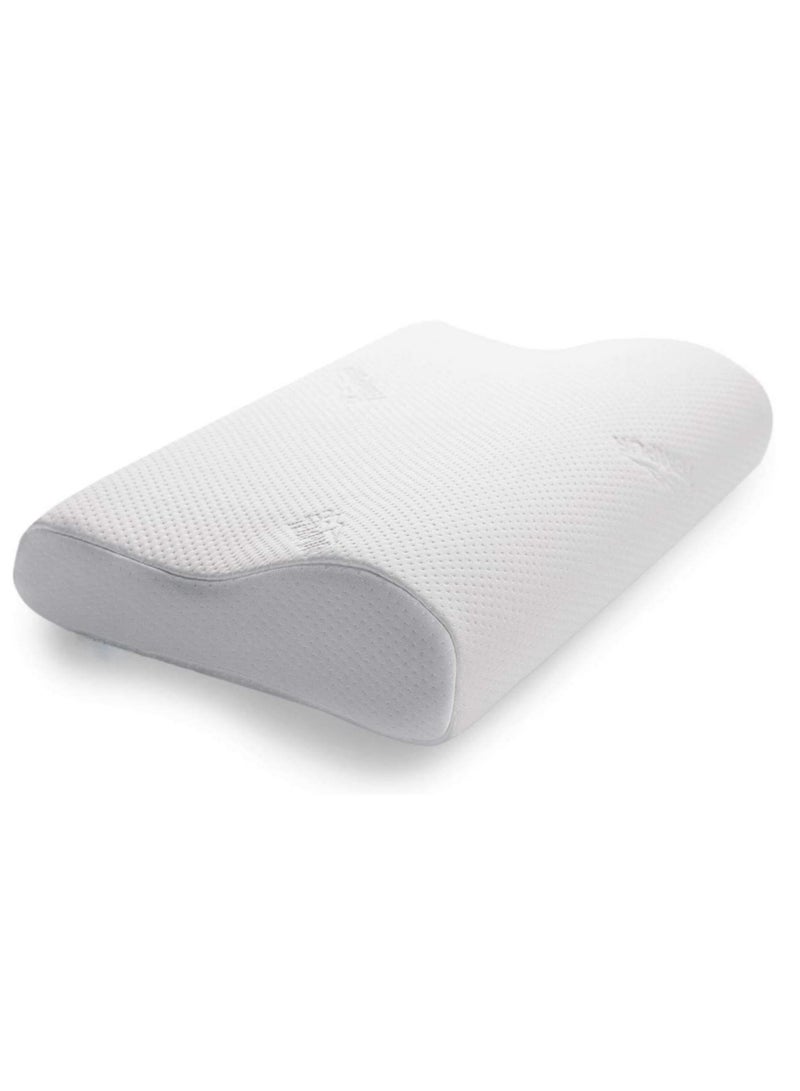 Memory Foam Pillow , Ergonomically Designed Sleeping Pillow, Strong Neck Support Contour Bed Pillow Suitable for Sleepers with Shoulder & Cervical Pain, Washable Pillow Cover