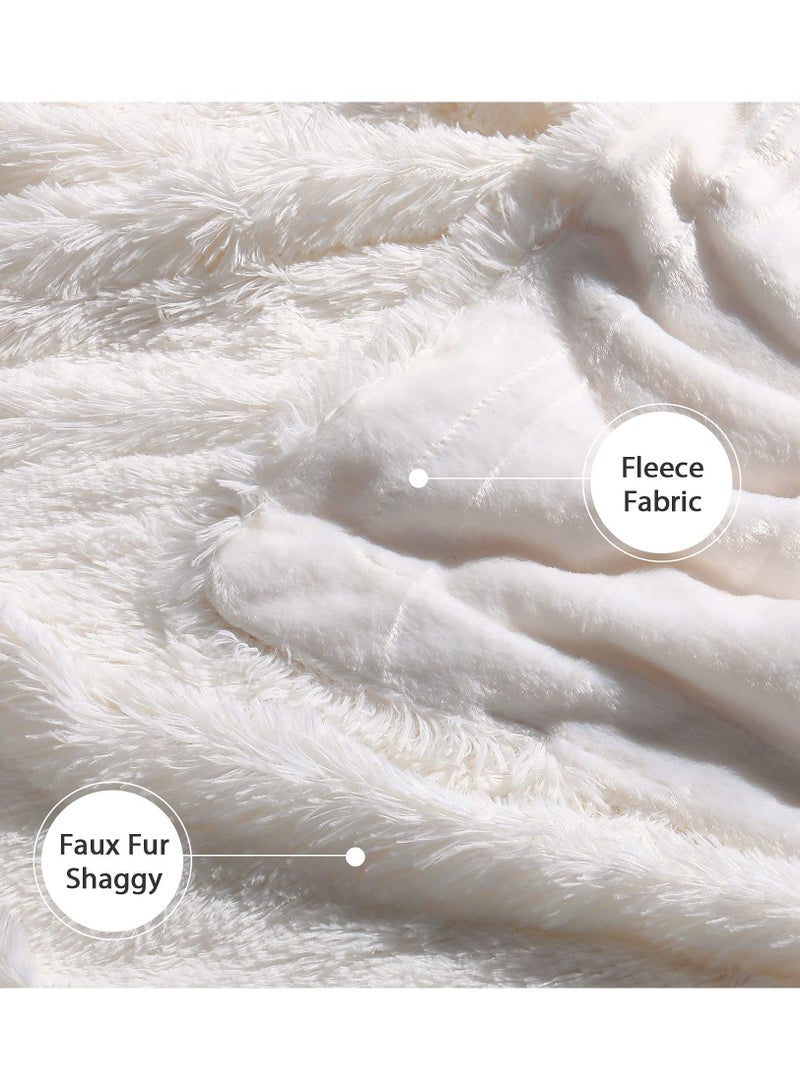 Decorative Extra Soft Fuzzy Faux Fur Throw Blanket 50