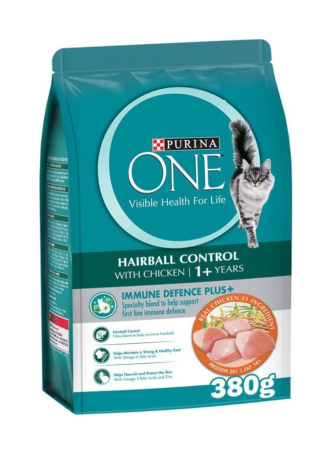 Purina One Hairball Control Dry Cat Food - 380 g