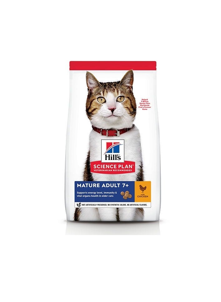 Hill’s Science Plan Mature Adult 7+ Cat Food With Chicken (1.5kg)
