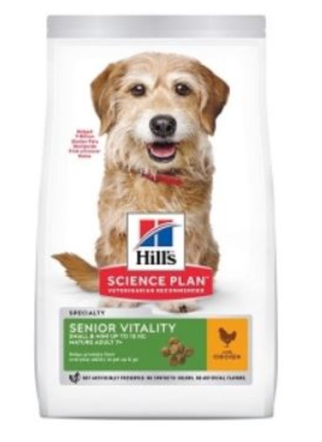 Hill's Science Plan Senior Vitality Small & Mini Mature Adult 7+ Dog Food with Chicken & Rice