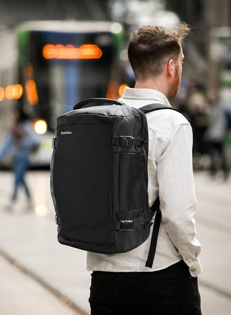 Navigator-T66 Travel Backpack 40L, TSA Friendly Flight Approved Carry-on Luggage Hand Water-resistant Lightweight Business Rucksack, Durable Large Weekender Bag Daypack Fits 17.3 Inch Laptop