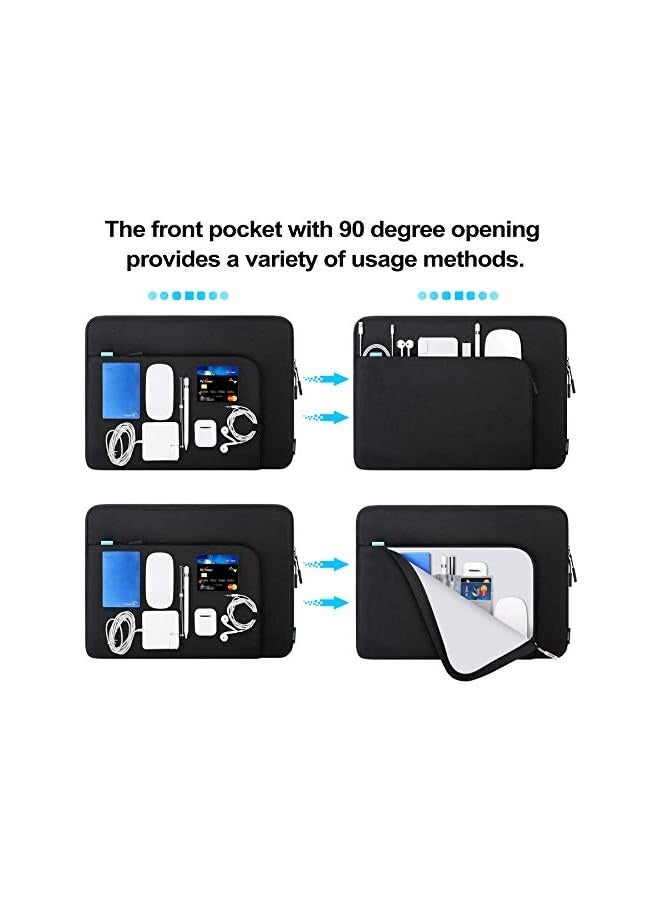 Laptop Sleeve Case for 16 inch New MacBook Pro M3 Pro/Max M2 M1 Pro/Max A2991 A2780 A2485 A2141 2023-2019 | 15 inch MacBook Pro 2012-2018 | 15 inch Surface Book 3/2/1 Computer Notebook Bag,Black