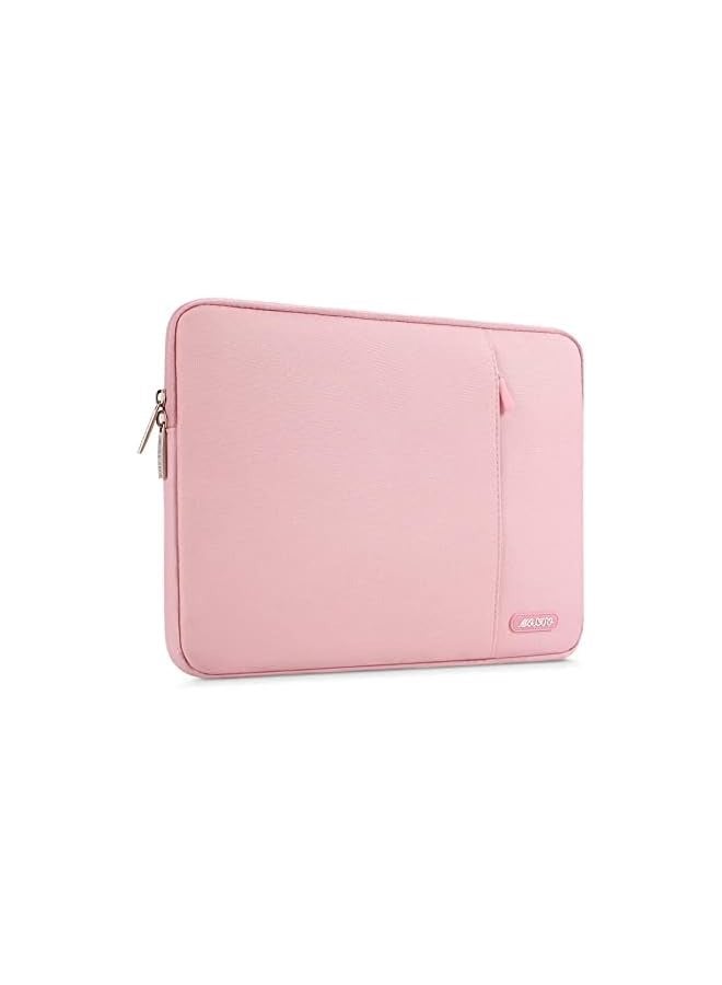 Tablet Sleeve Case Compatible with iPad 10th 10.9 inch/Air 5th 10.9 / Pro 11 M2 / 9/8/7 10.2 / Air 4 10.9/Air 3 10.5/9.7,Polyester Vertical Bag, Pink