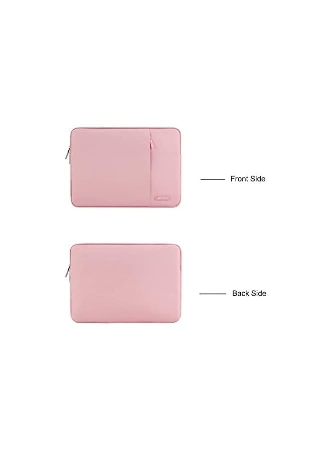 Tablet Sleeve Case Compatible with iPad 10th 10.9 inch/Air 5th 10.9 / Pro 11 M2 / 9/8/7 10.2 / Air 4 10.9/Air 3 10.5/9.7,Polyester Vertical Bag, Pink