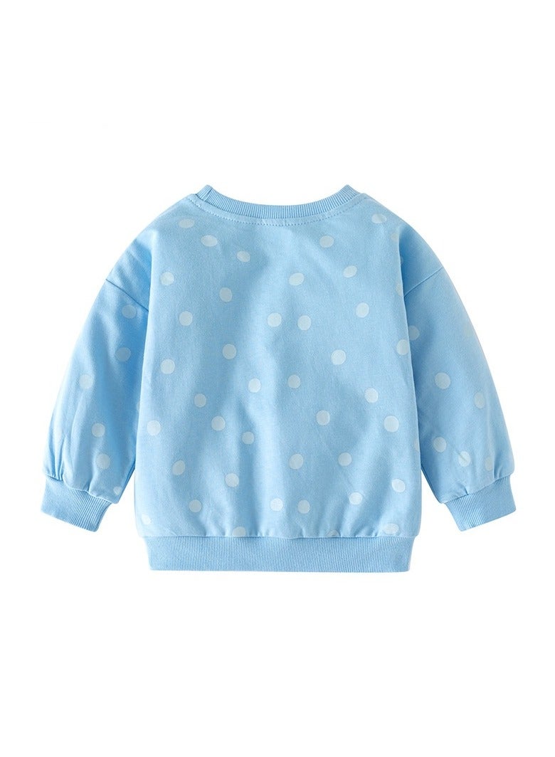 Girls' Long-Sleeved Trousers And Sweatshirt SuitTwo-Piece Set