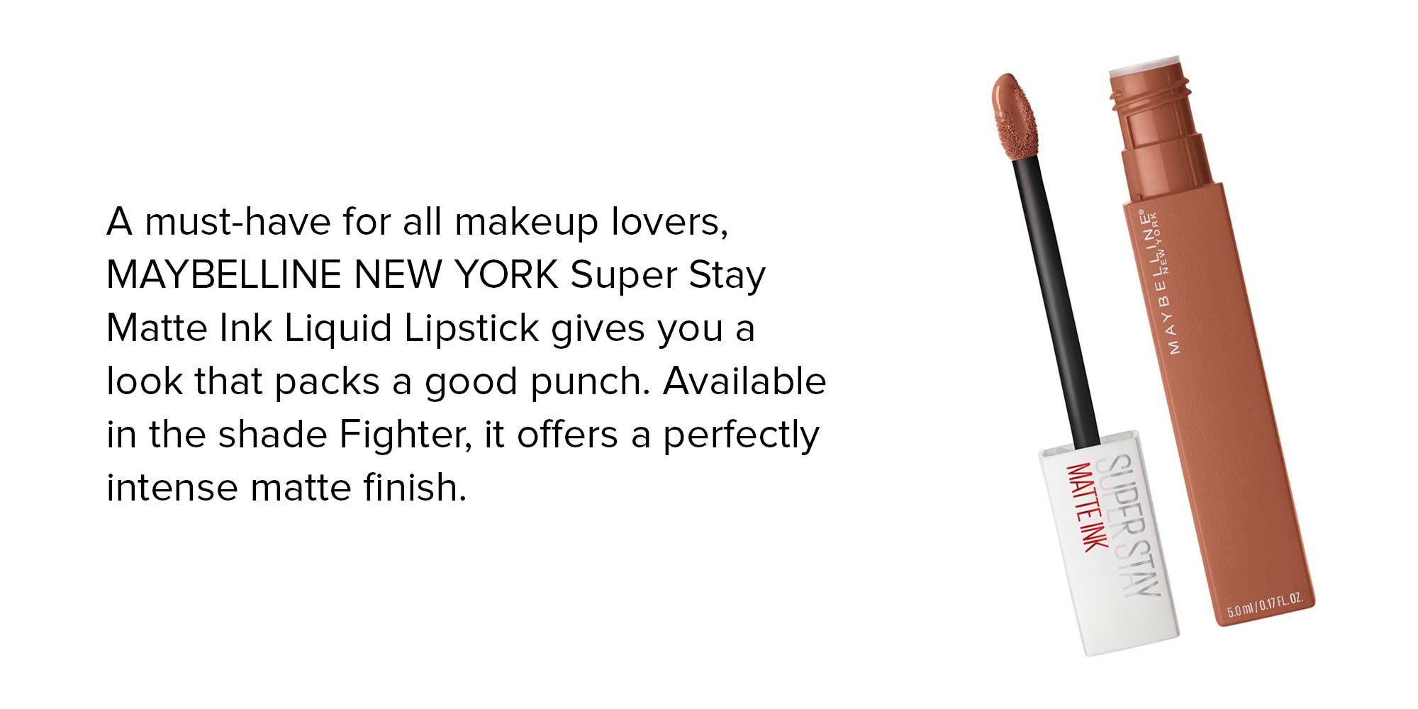 Maybelline New York Superstay Matte Ink Liquid Lipstick - 75 Fighter 75 Fighter
