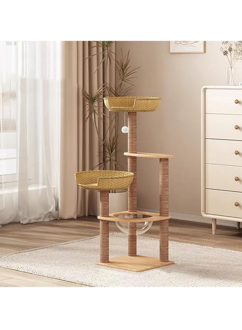 Cat Tree with Sisal Scratching Posts Cat Play House Large Multi Level and Rest Place Tower for Cats