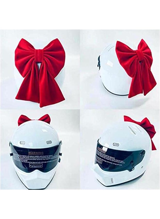 Electric Bicycle No Deformation Helmet Decoration Bow Fittings Easy Install Helmet Modeling Bowknot