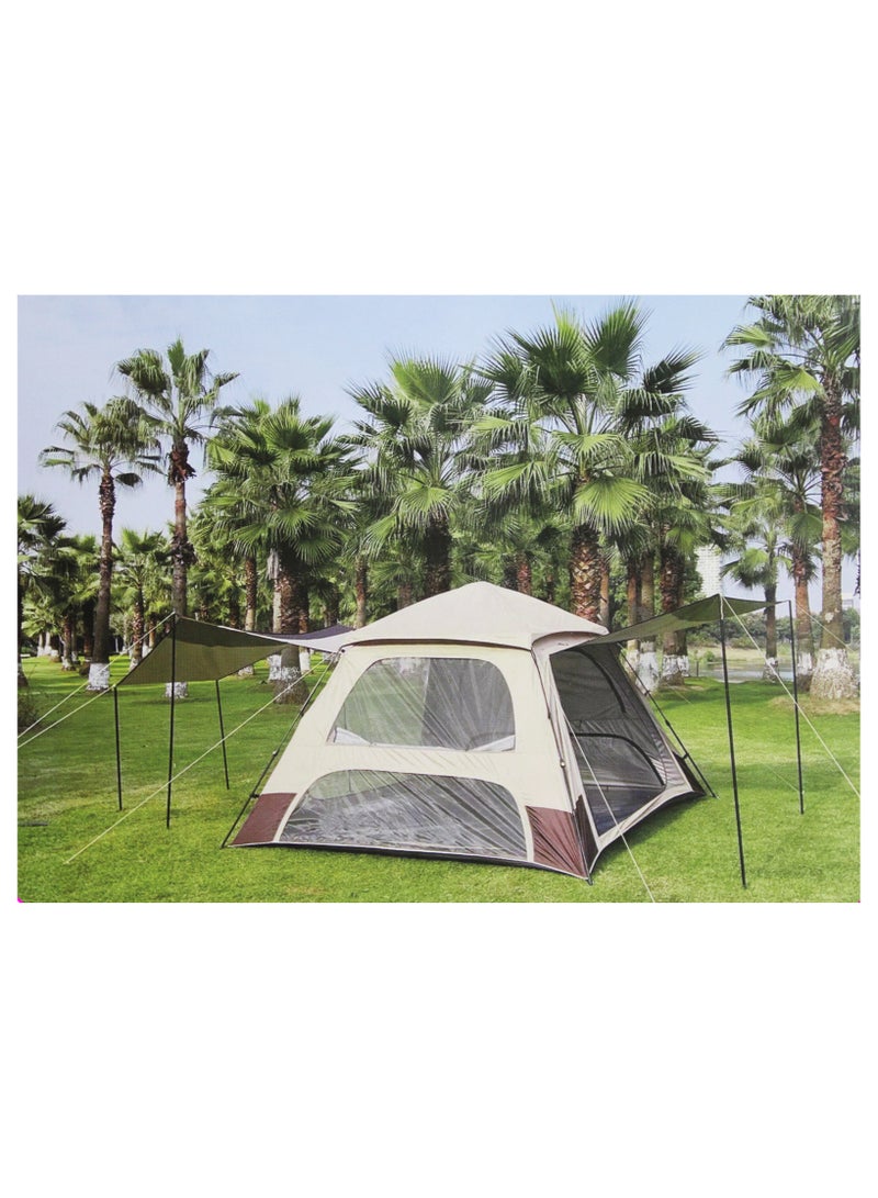 Big Top Spring Tent 300x300x220CM Fits Up to 8 People Perfect for Outdoor Adventures Festivals and Family Camping Simple Assembly and Strong Design