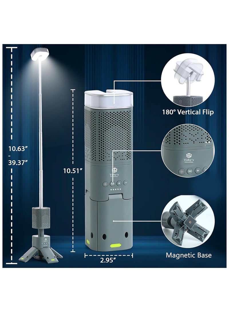 Toby's brand New Portable Camping Light Stretchable Camping Lamp with Lighting Modes LED Light with Magnet IPX5 Waterproof for Camping Hiking with Power 25W Color Temperature 1500-6500K