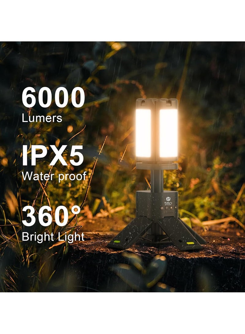 Toby's brand New Portable Camping Light Stretchable Camping Lamp with Lighting Modes LED Light with Magnet IPX5 Waterproof for Camping Hiking with Power 25W Color Temperature 1500-6500K