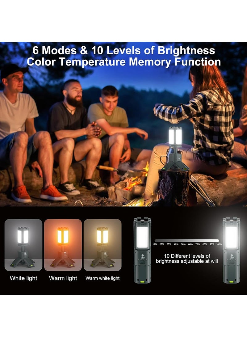 Toby's brand New Portable Camping Light Stretchable Camping Lamp with Lighting Modes LED Light with Magnet IPX5 Waterproof for Camping Hiking with Power 25W Color Temperature 1500-6500K