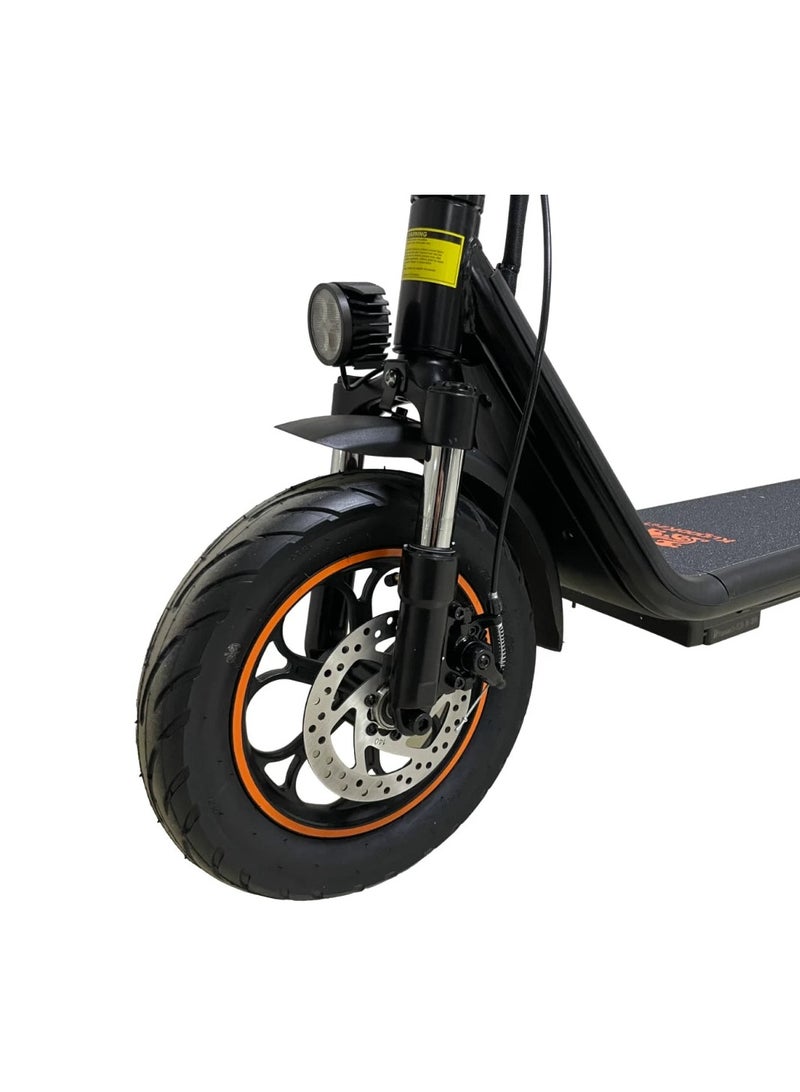 C1+ Electric Scooter: 500W Motor, 43KM/H Max Speed, 20-30KM Range, 150Kg Load Capacity, LED Light, 12-Inch Pneumatic Tires, IPX4 Waterproof, Detachable 48V 11Ah Battery