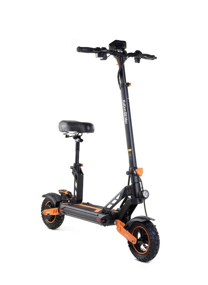 G2 Max Electric Scooter: 1000W Motor, 50KM/H Speed, Up to 60KM Range, 120Kg Load Capacity, LED Light, 10-Inch Air Tires, IPX4 Waterproof, Detachable 48V 20Ah Battery