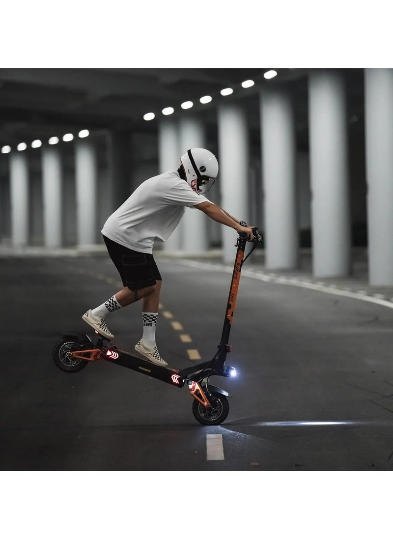 G3 Pro Electric Scooter: High-Performance Dual 1200W Motors, 65KM/H Speed, 80KM Range, 9-Inch Rubber Tires, IP54 Waterproof, 150Kg Capacity