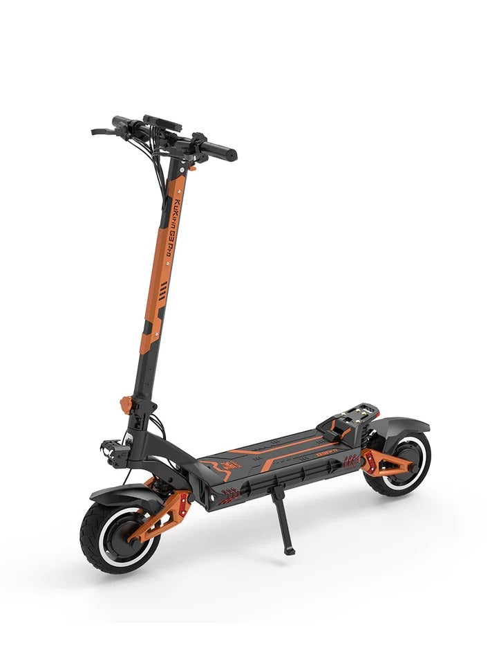 G3 Pro Electric Scooter: High-Performance Dual 1200W Motors, 65KM/H Speed, 80KM Range, 9-Inch Rubber Tires, IP54 Waterproof, 150Kg Capacity