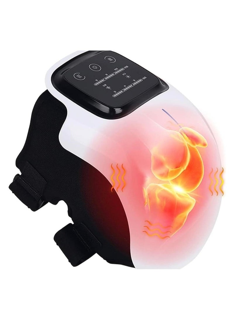 Knee Massager for Pain Relief, 3-in-1 Cordless Knee Massager with 3 Heat, Air Compression & Vibration, Relax Tight Muscles and Helps Joint Discomfort, Gifts for Friends and Family