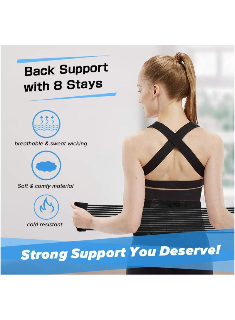 Spiral Band Waist Support Belt, Adjustable Compression Waist Trainer, Lumbar Support Brace for Back Pain Relief, Slimming Belt for Posture Correction and Core Stability