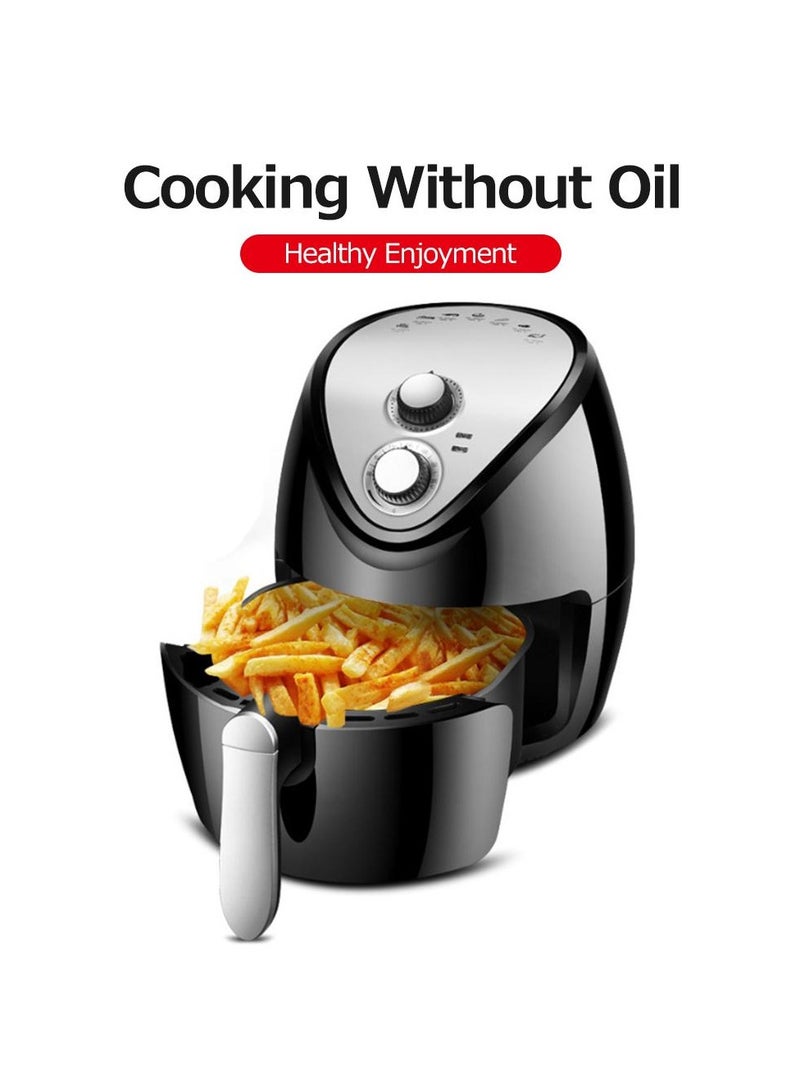 Air Fryer 5.5L Large Capacity, 1300W High Power Smart Air Fryer with Digital Touchscreen, Oil-Free Cooking, Fume-Free Design, Rapid Air Circulation, Easy Clean for Healthy Frying