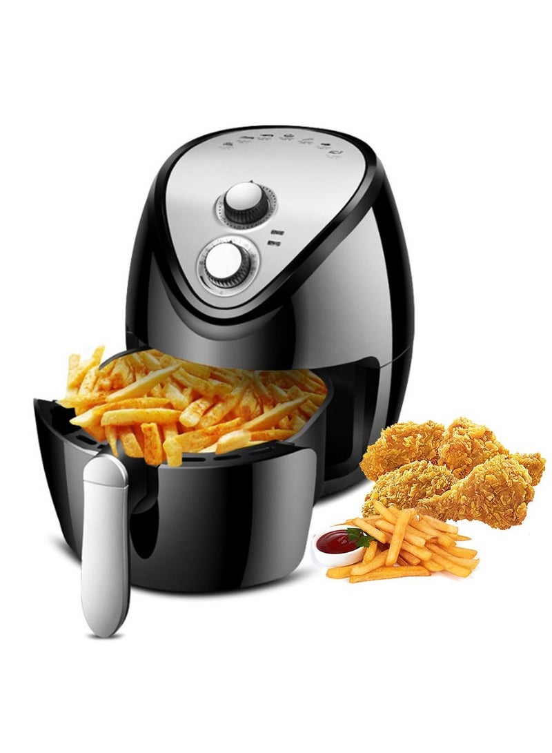 Air Fryer 5.5L Large Capacity, 1300W High Power Smart Air Fryer with Digital Touchscreen, Oil-Free Cooking, Fume-Free Design, Rapid Air Circulation, Easy Clean for Healthy Frying