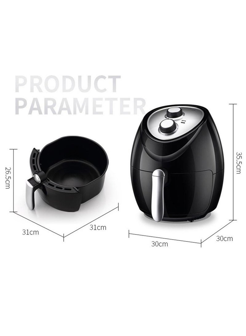 Air Fryer 5.5L Large Capacity, 1300W High Power Smart Air Fryer with Digital Touchscreen, Oil-Free Cooking, Fume-Free Design, Rapid Air Circulation, Easy Clean for Healthy Frying