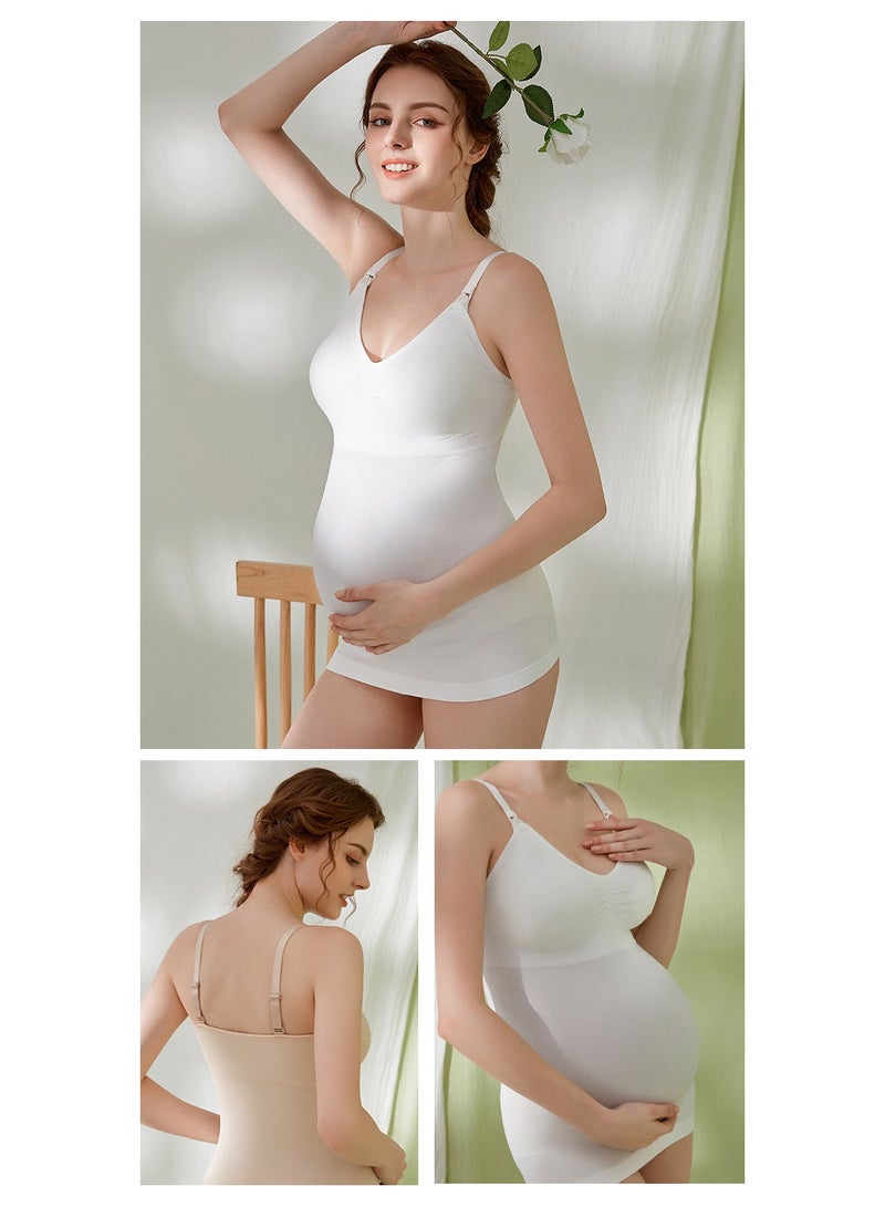 Pregnant women's Breastfeeding Vest Without Underwire, Large Size, Front Buttoned, 3-Pack