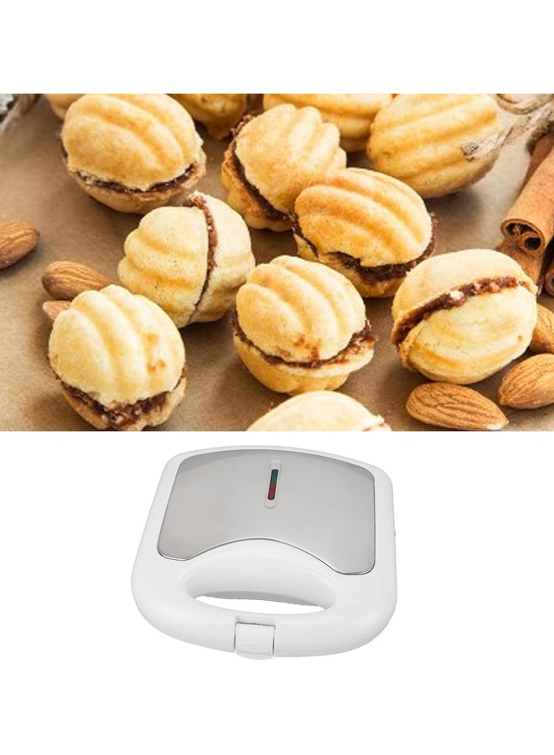 Walnut Cookie Maker, 750W Electric Walnut Cookie Maker Oreshnitsa Maker, Non Stick Nut Waffle Maker, Walnut Cookie Maker for Breakfast, 12pcs Capacity