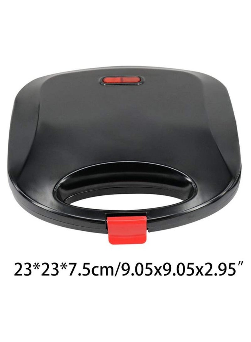 Kitchen Cooking Appliances Curved Stripe Omelette Bread Waffle Sandwich Maker ， Non-stick Coating Cool Touch Handle Anti-Skid Feet