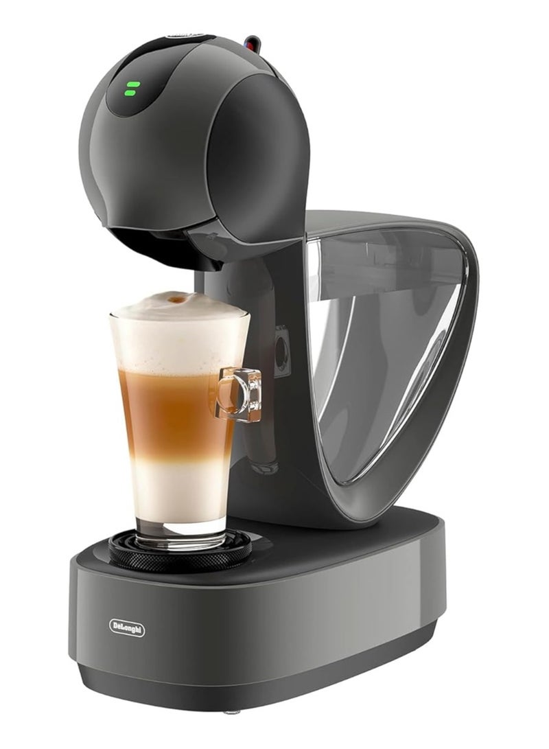 Nescafe Dolce Gusto by Touch Automatic Capsule Coffee Machine with Compact & Powerful up to 15 Bar Pressure, Cappuccino, Tea, Hot Chocolate & Espresso Coffee Maker EDG268.GY Grey