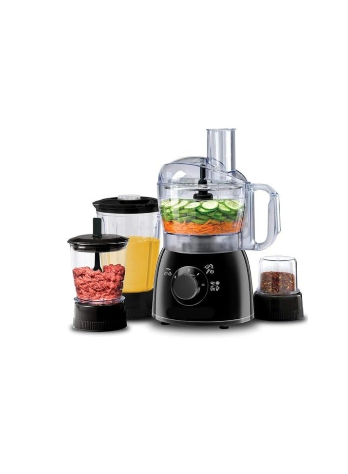 Best Food Processor with Mixer Grinder, Chopper, Dough Kneader & Multi-Function Capabilities: Compact Kitchen, 33 Functions, 400W Power, 1.5L Blender, Herb & Coffee Grinder, and More