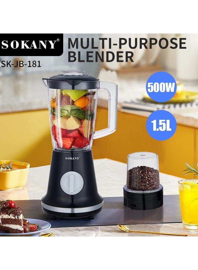 Sokany Electric Household Multi-function Blender Food Mixer Fruit Juicer SK-JB-181