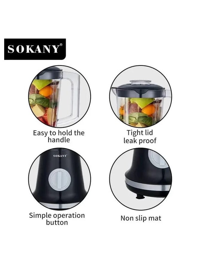 Multipurpose Blender 1.5L 500W - High-Speed Smoothie Maker, Ice Crusher, Food Processor with Stainless Steel Blades, Perfect for Smoothies