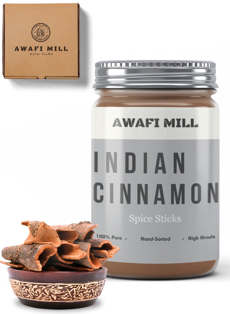 Awafi Mill Indian Cinnamon Sticks | Aromatic and Flavorful Spice for Cooking, Baking, and Beverages