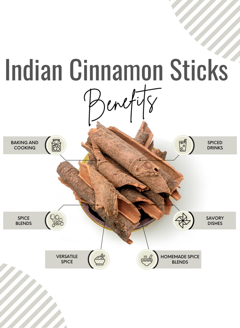 Awafi Mill Indian Cinnamon Sticks | Aromatic and Flavorful Spice for Cooking, Baking, and Beverages