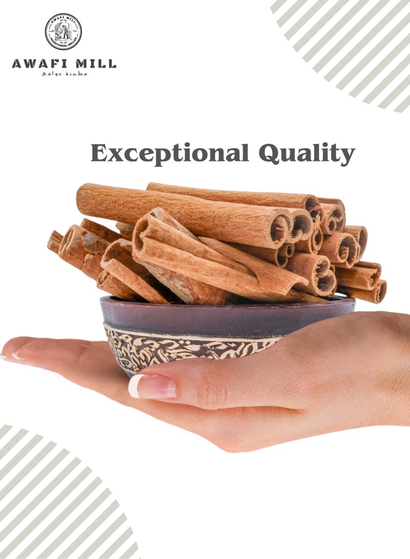 Awafi Mill Premium Sri Lankan Cinnamon Sticks | Aromatic Spice for Cooking, Baking, and Beverages